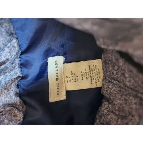 Rorie Whelan 4t grey puffer vest sleeveless outerwear zip up winter fall gear - Picture 4 of 6